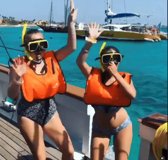 Guests geared up and ready to jump in off the schooner